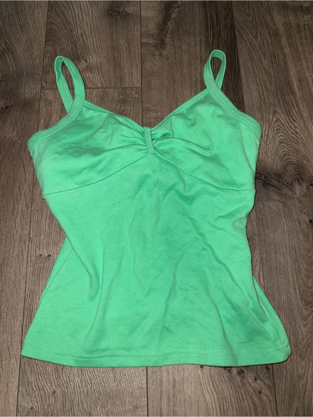 Energie Mint Green Ruched Bust Spaghetti Strap Tank